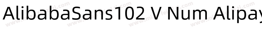 AlibabaSans102 V Num Alipay Md2字体转换